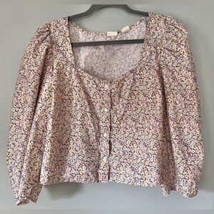 Levi’s 100% Cotton The Everyday Blouse with Button Front‎ in Multi Floral XL